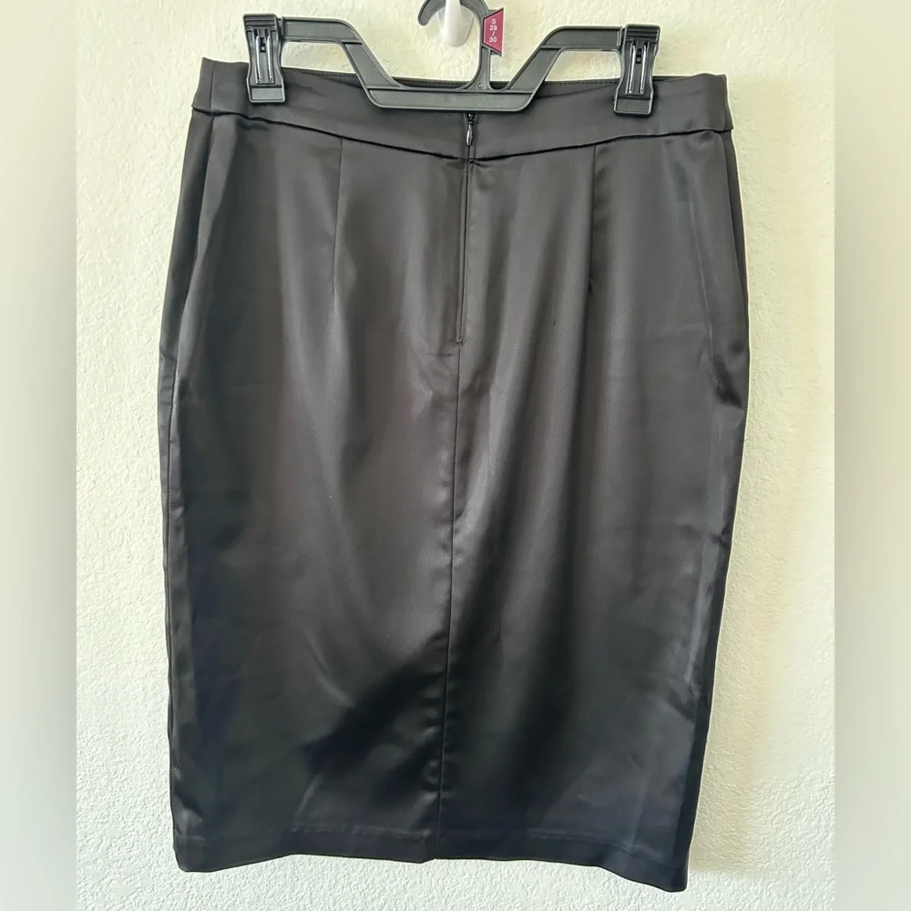 Tadashi Shoji Black Pencil Skirt | Classic Elegant‎ Knee Length SZ 10